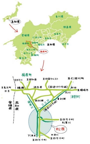 松原の地図