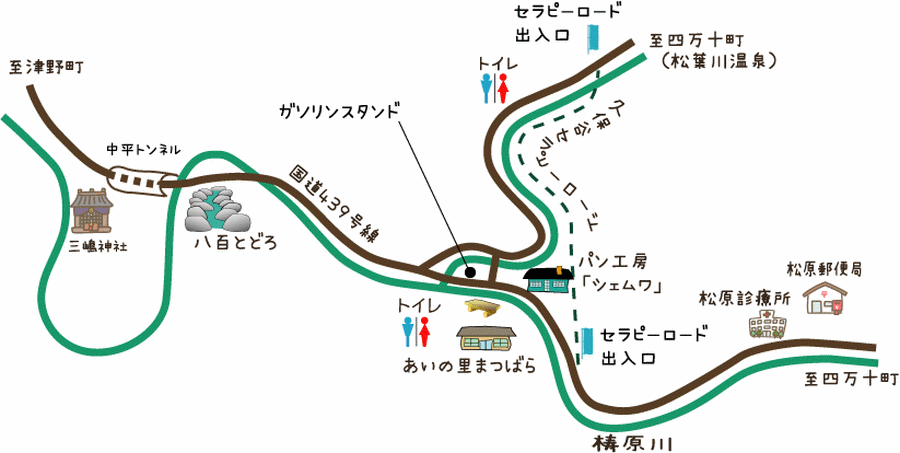 松原の地図