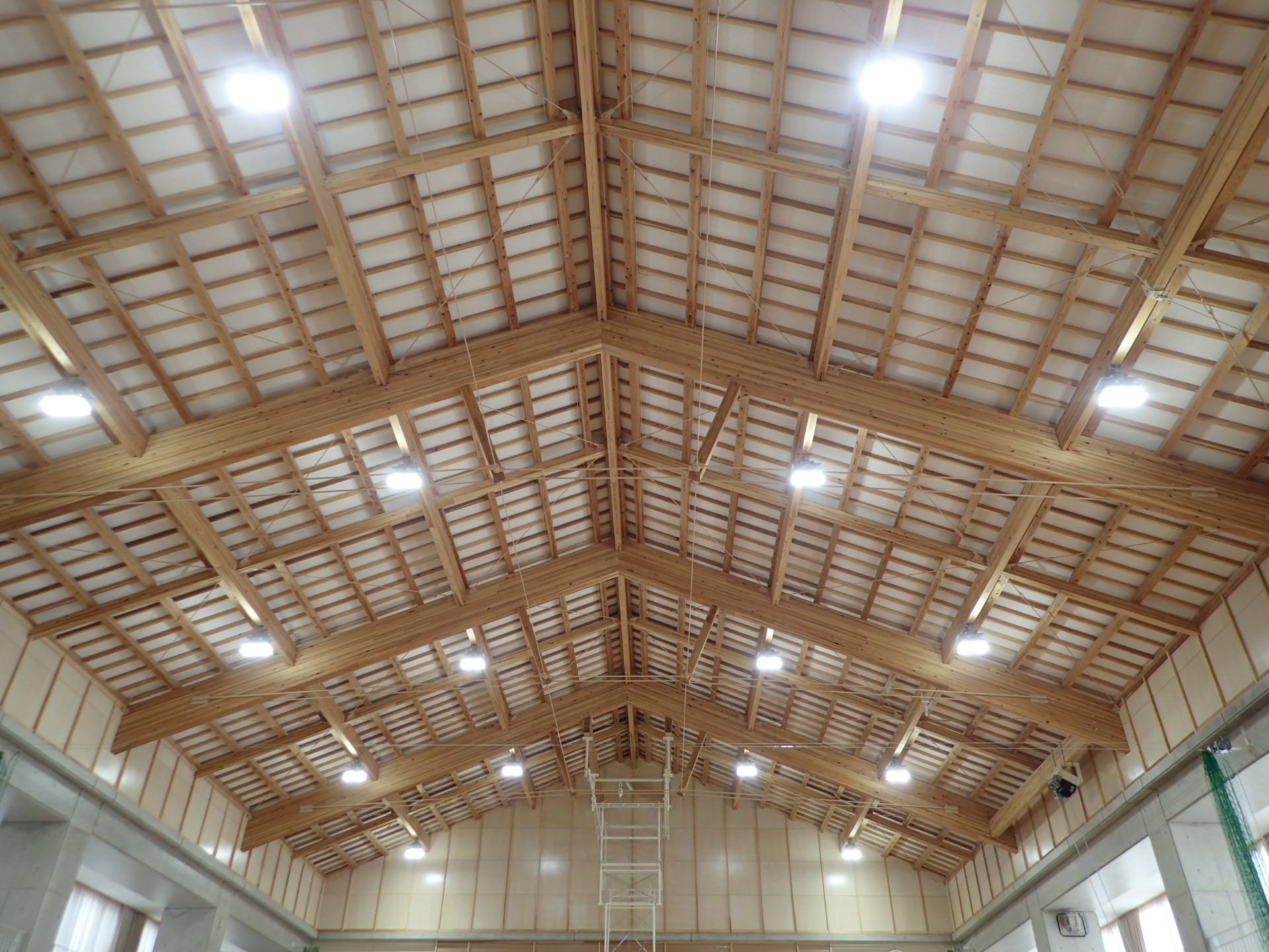 弓削高校体育館新築電気設備工事