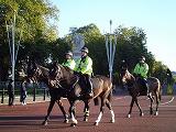 バッキンガム宮殿を警護する騎馬警官