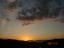 山から見る夕陽