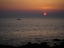 海の夕陽